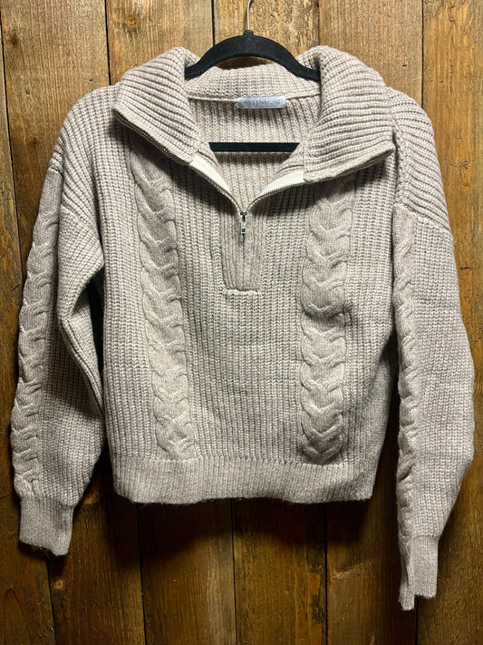 Quarter zip sweater