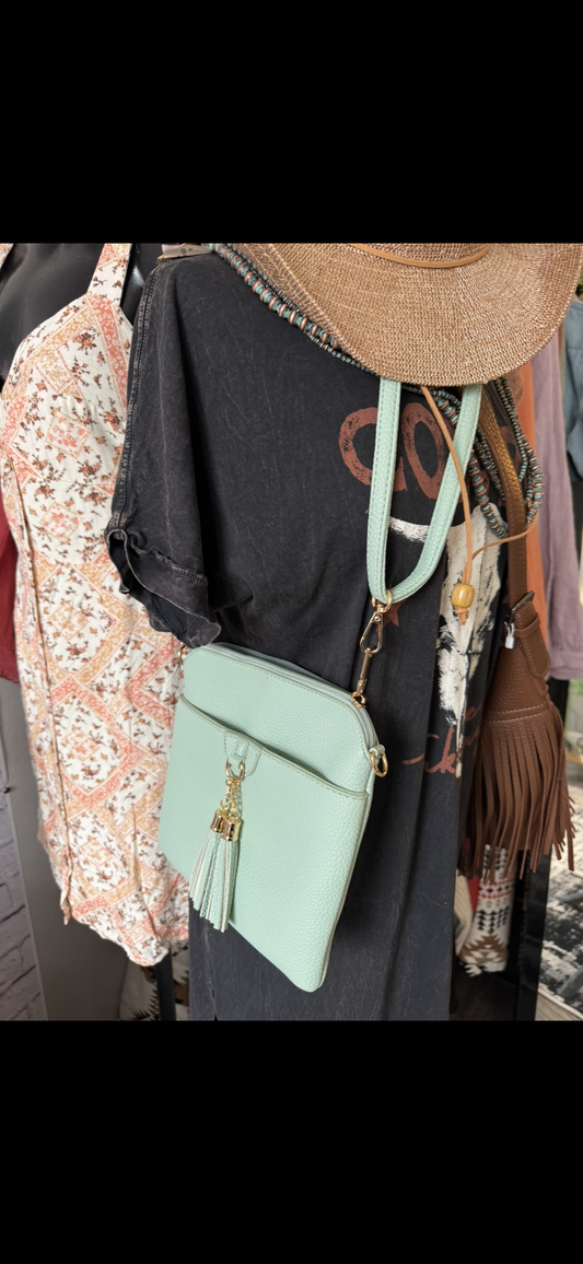 Tiffany blue crossbody