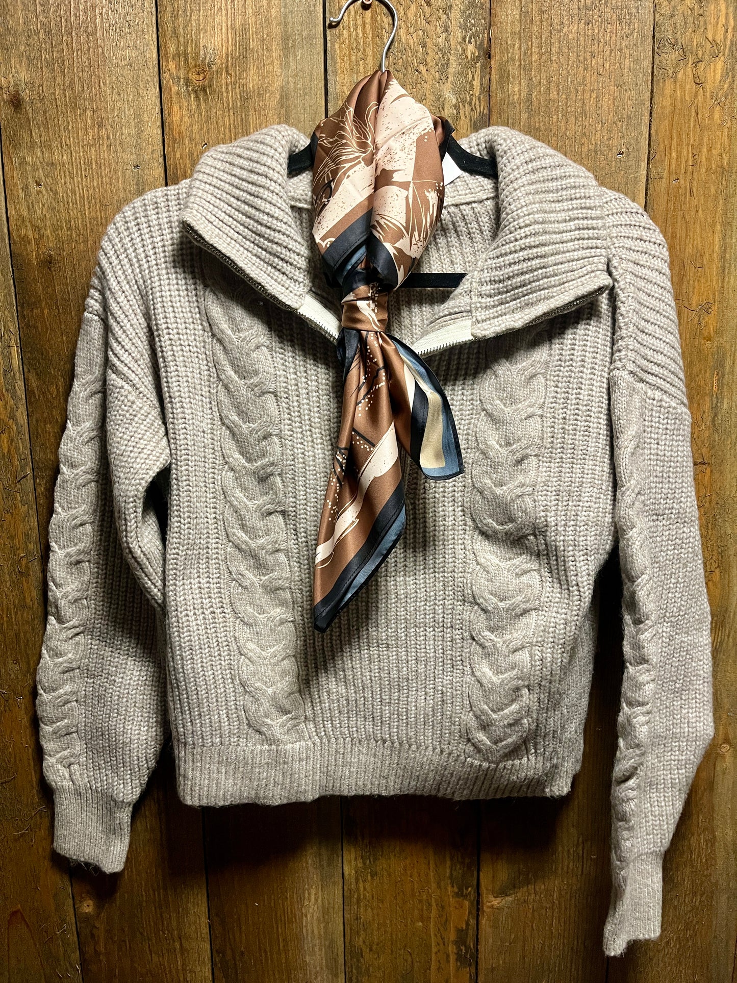 Quarter zip sweater