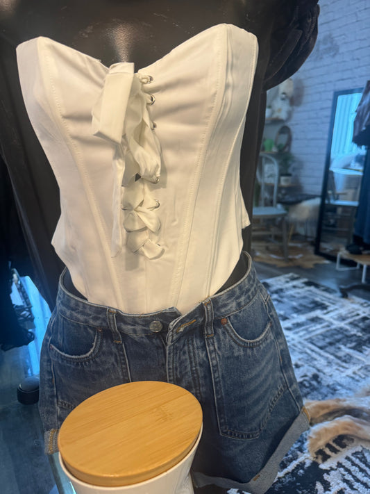 White Corset Top Spring/Summer 25