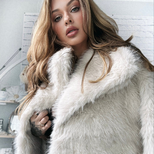 Soft Faux Fur Coat